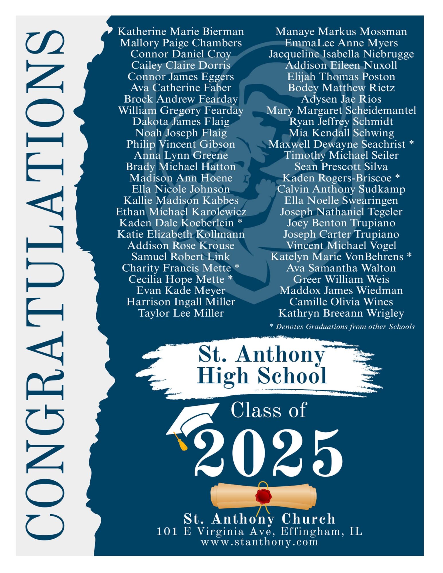 Latest Church Bulletin