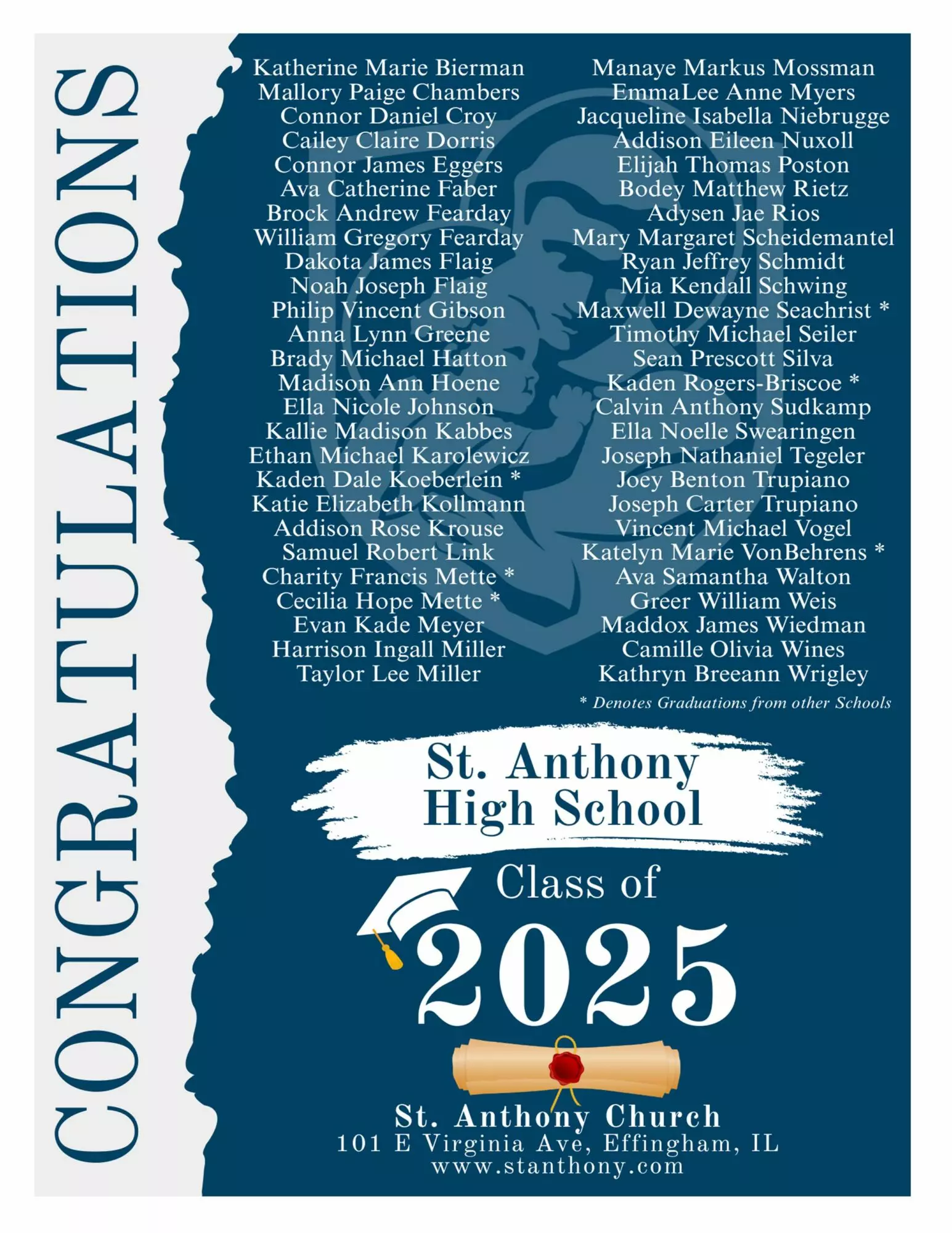 Latest Church Bulletin