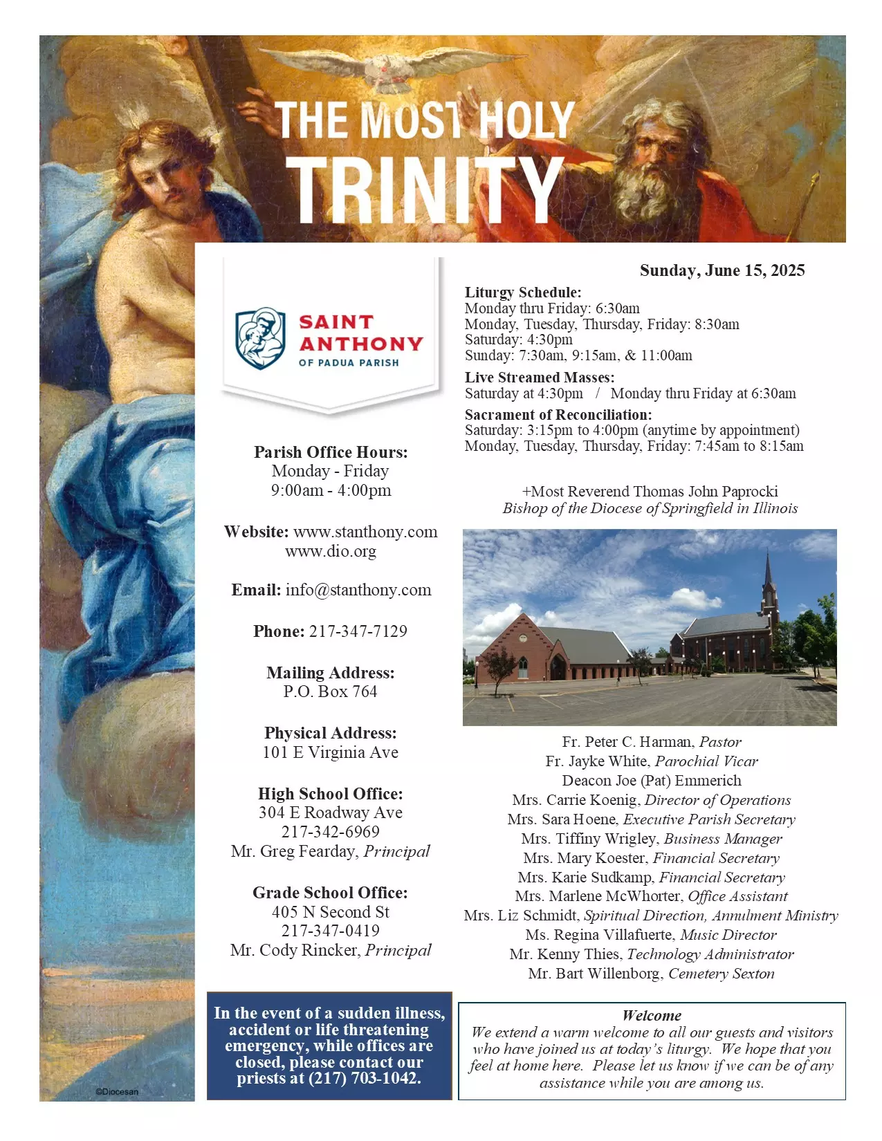 Latest Church Bulletin