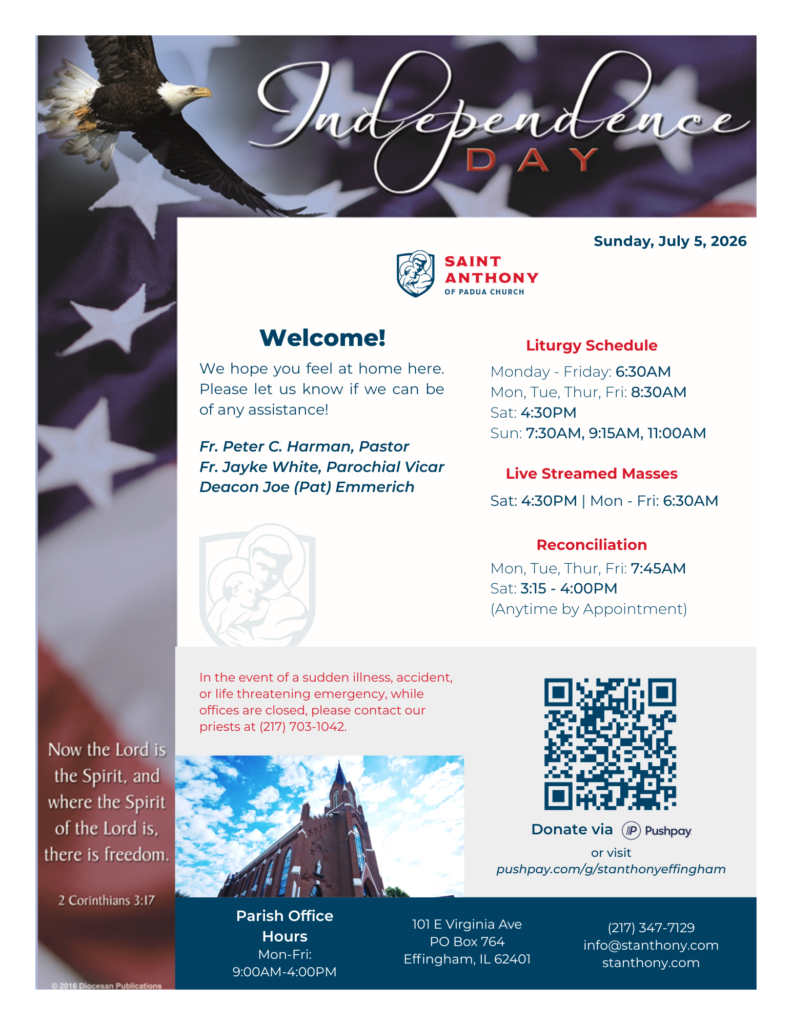 Latest Church Bulletin